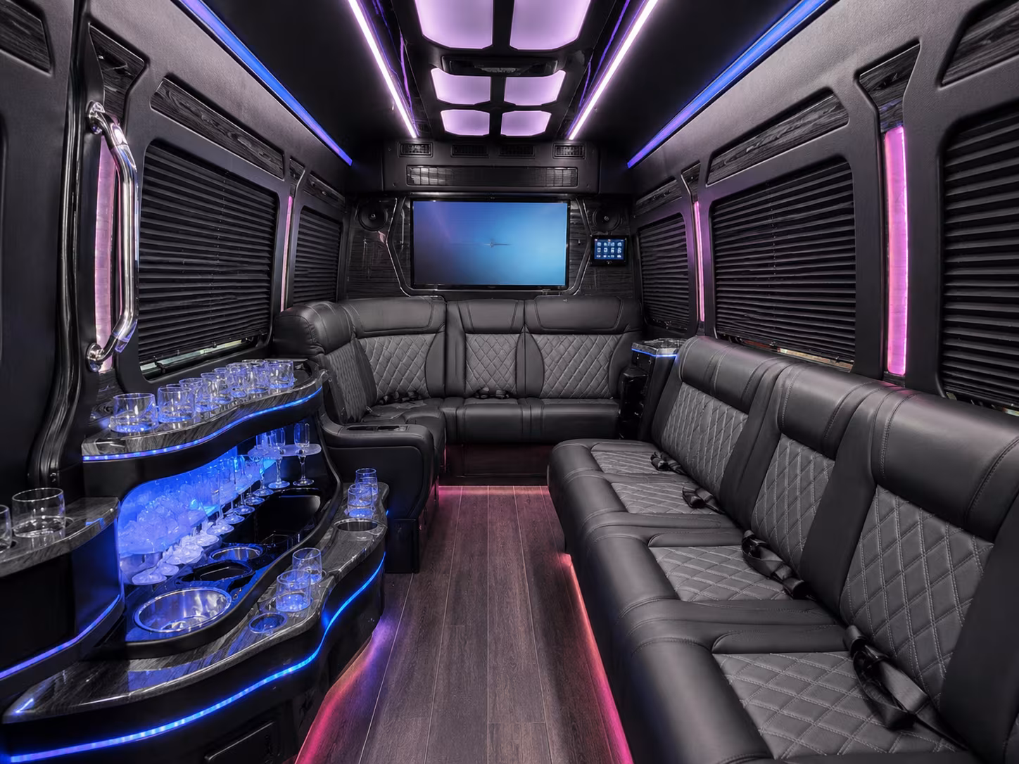 corporate event and conference shuttle buses in costa mesa