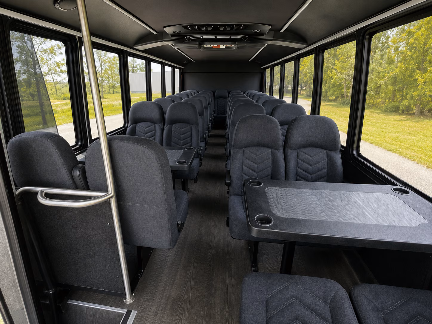 costa mesa 18 passenger minibus inside