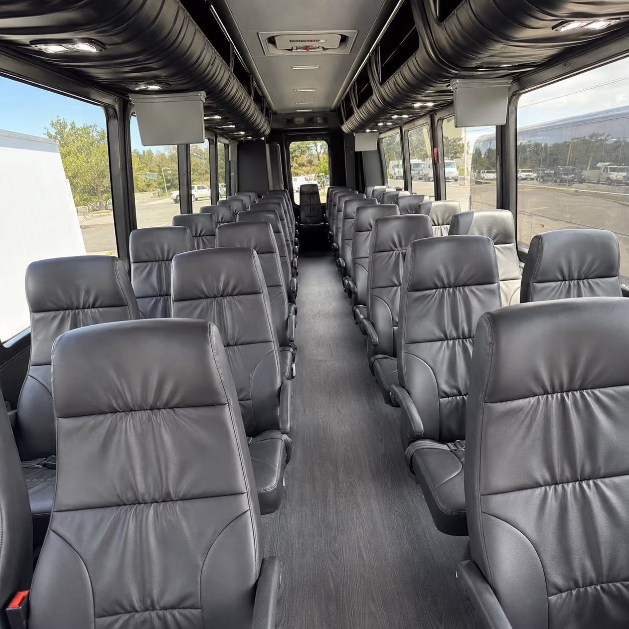 costa mesa 25 passenger minibus inside