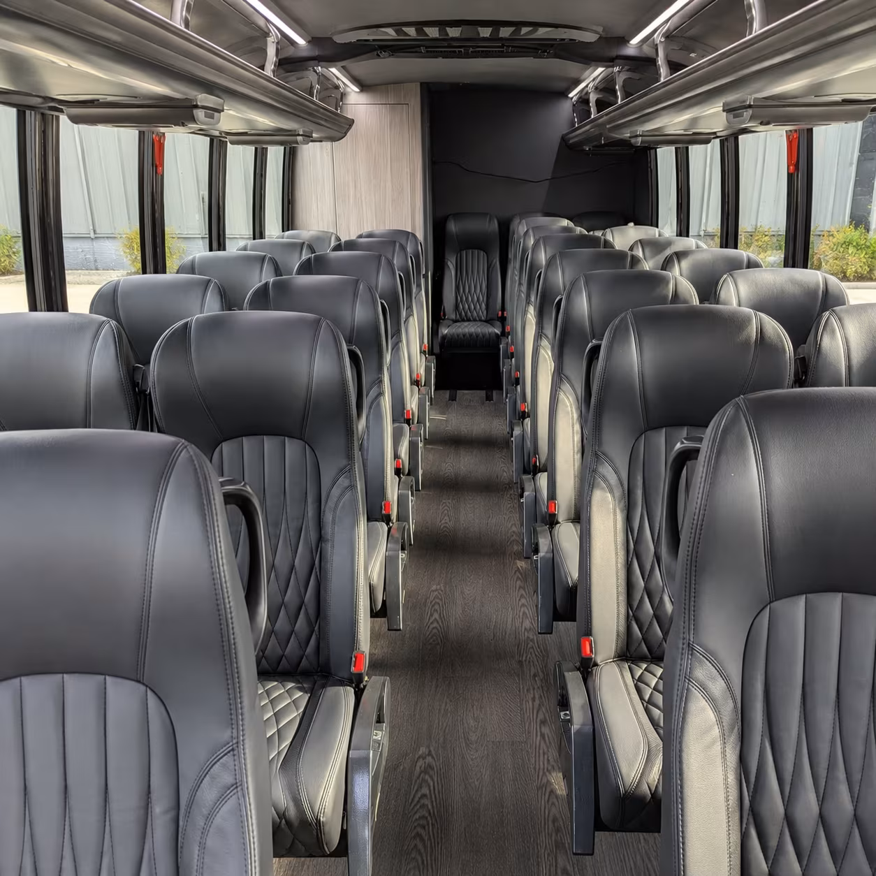 costa mesa 28 passenger minibus interior