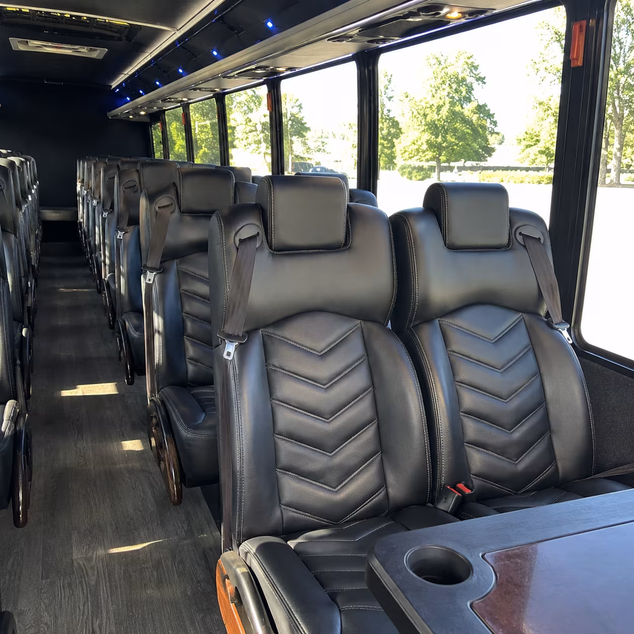 costa mesa 30 passenger minibus inside