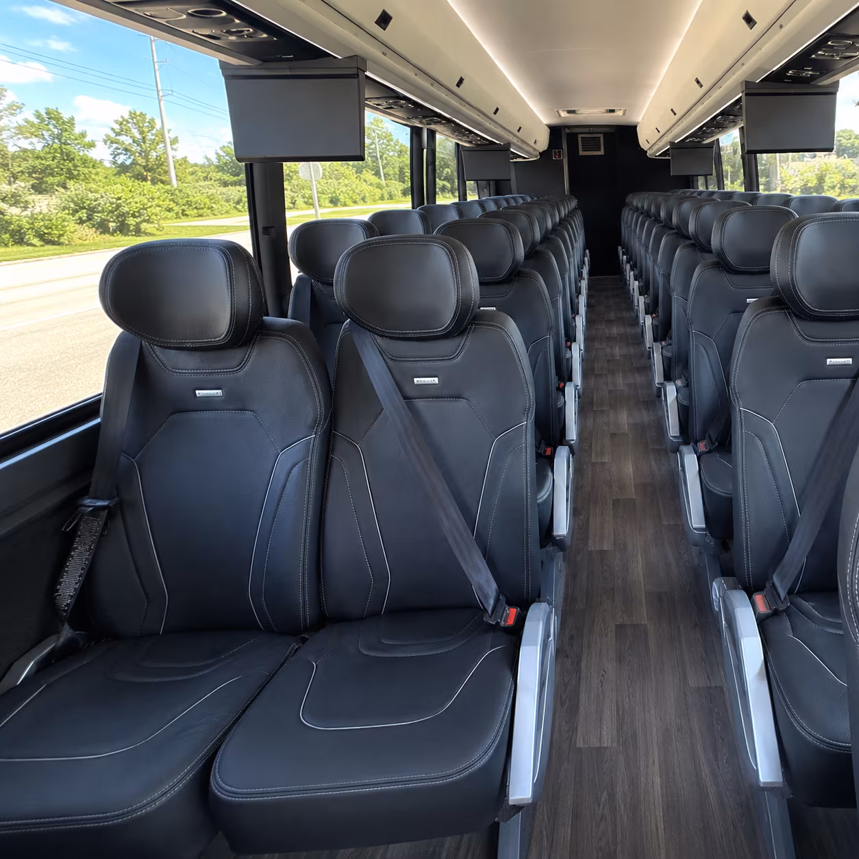 costa mesa 56 passenger charter bus interior