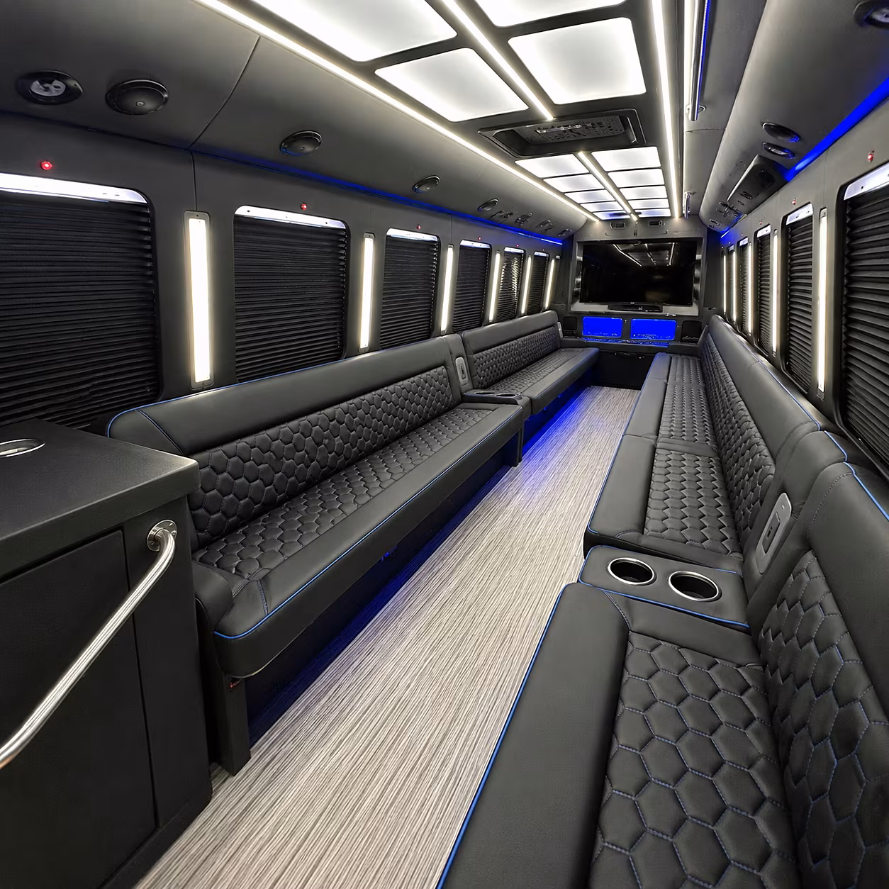 costa mesa party bus inside