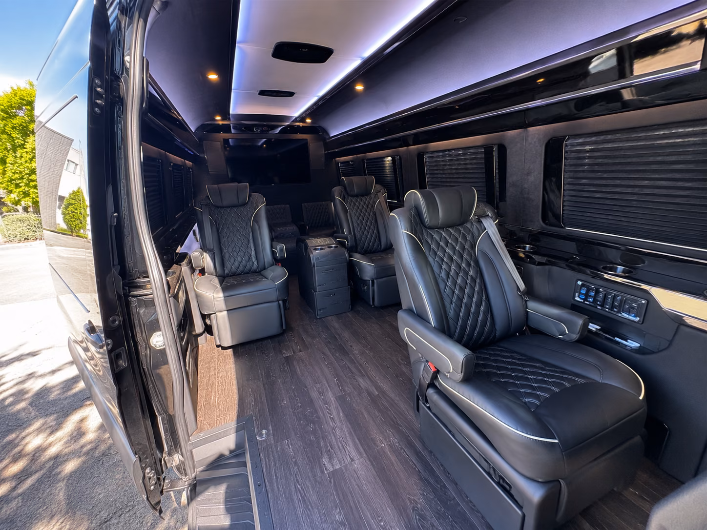 costa mesa private event transportation onboard seating