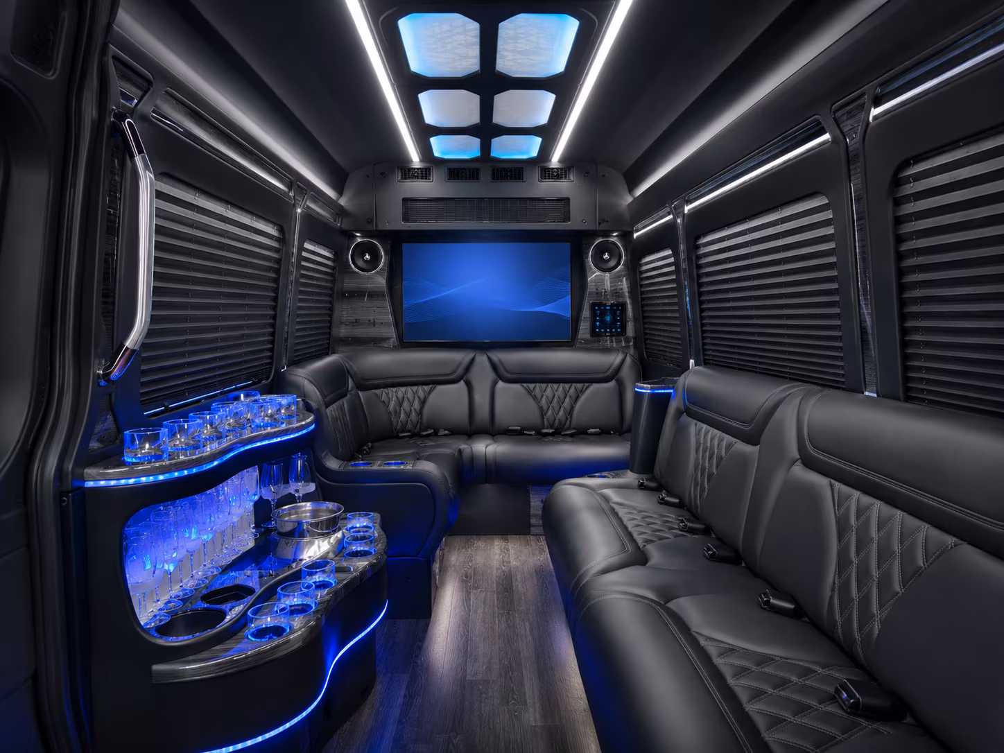 costa mesa sprinter limousine inside