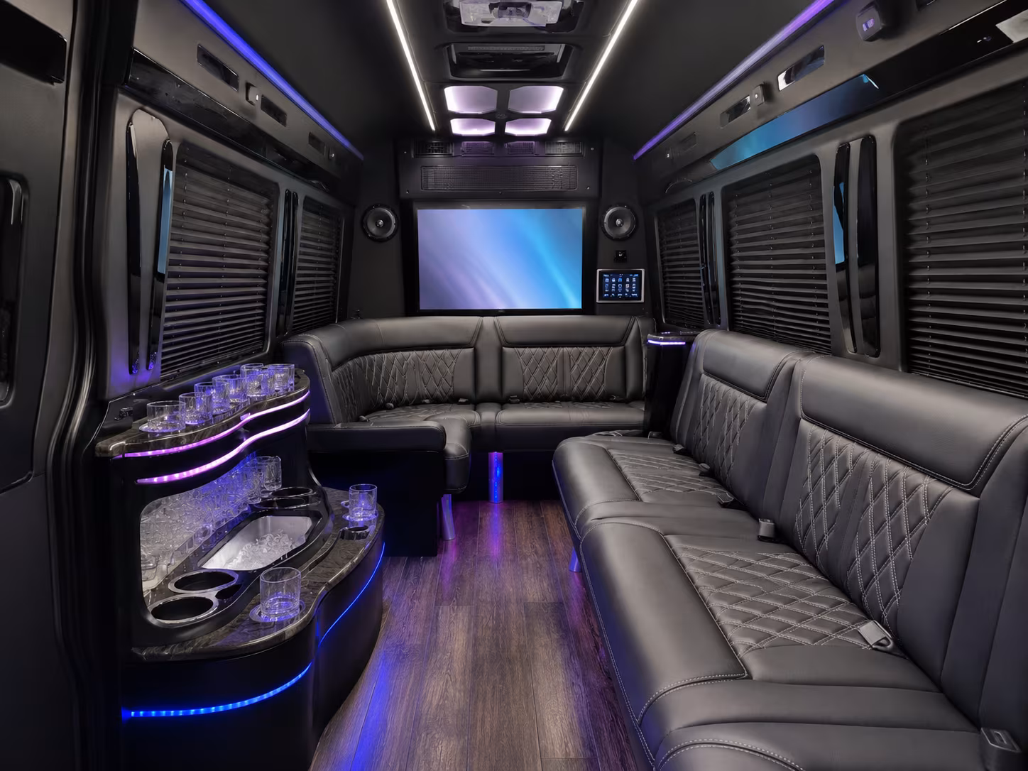 costa mesa sprinter limousine interior