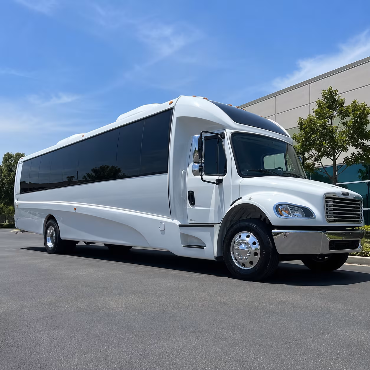 shuttle buses for weekly worship services in costa mesa